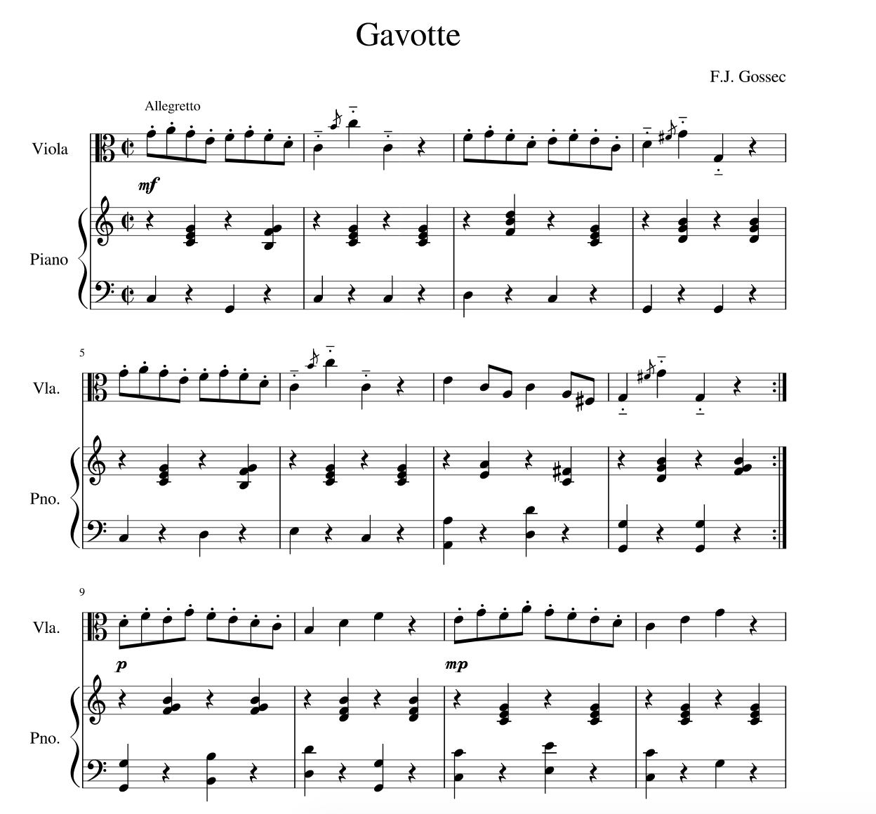 suzuki viola book 3 gavotte in g minor